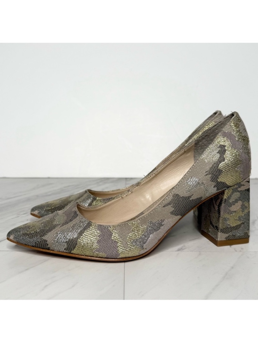 Marc Fisher Zala Pointy Toe Camo Print Pump 5M